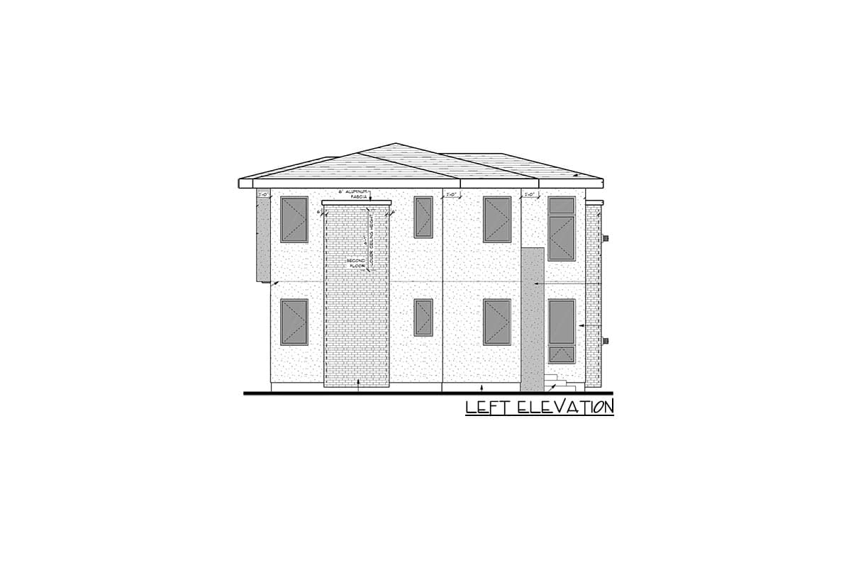 Plan 81757AB: 2-Story Modern Northwest House Plan with In-Law Suite above Garage - Image #9 - Contemporary, Modern, Northwest, Transitional