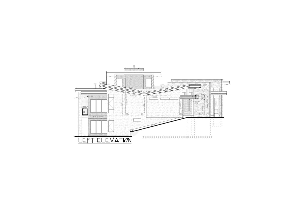Plan 81759AB: One-Story  Modern House Plan with Angled Garage and Master Retreat - Image #5 - Mid Century Modern, Modern, Northwest, Ranch