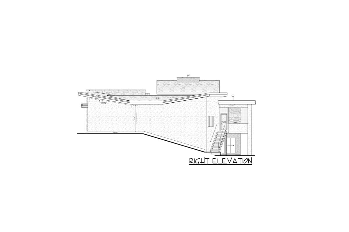 Plan 81759AB: One-Story  Modern House Plan with Angled Garage and Master Retreat - Image #7 - Mid Century Modern, Modern, Northwest, Ranch