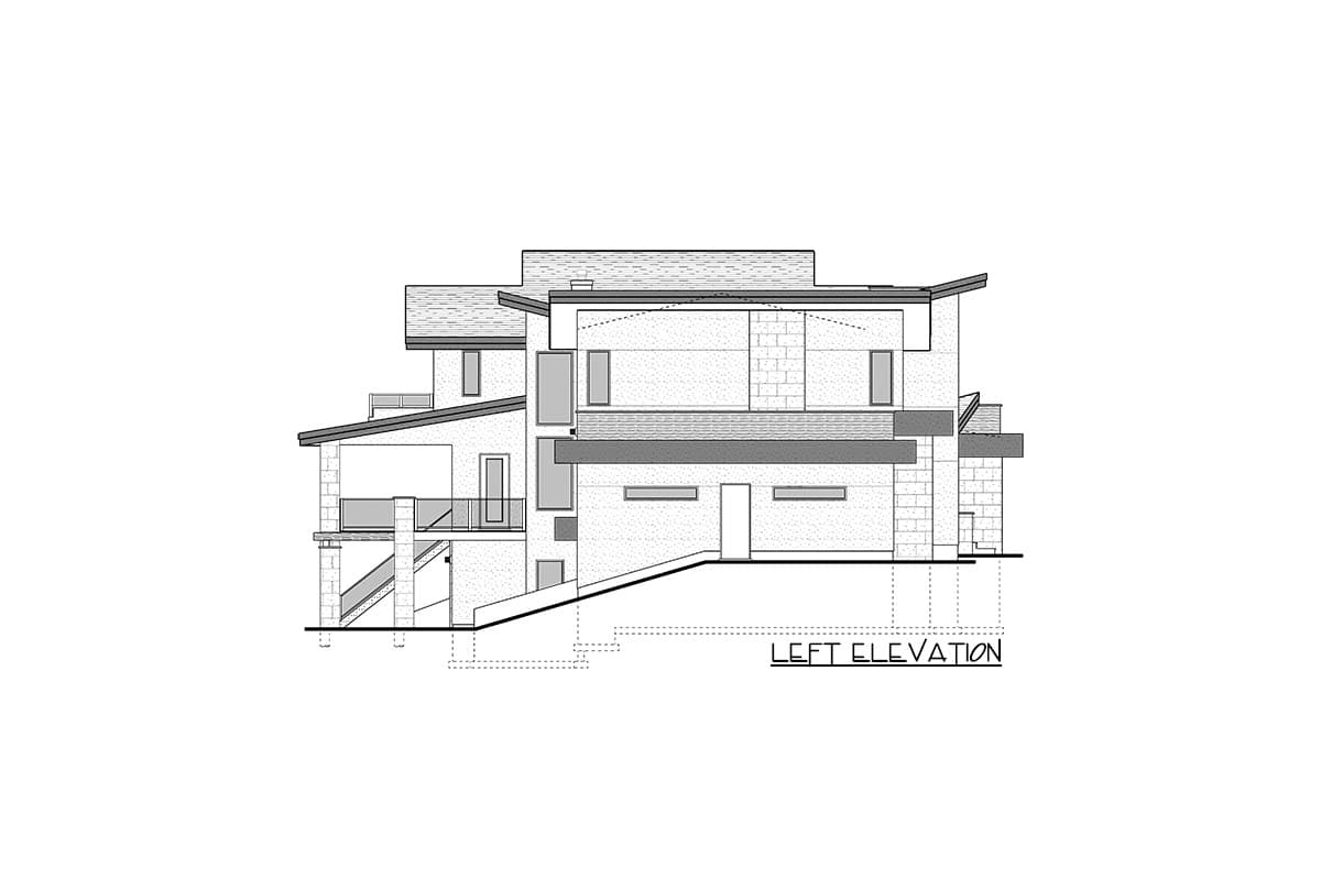 Plan 81760AB: Modern Home Plan Under 4200 Square Feet with Over 2000 Square Feet of Garage Space - Image #24 - Contemporary, Mid Century Modern, Modern, Mountain, Northwest