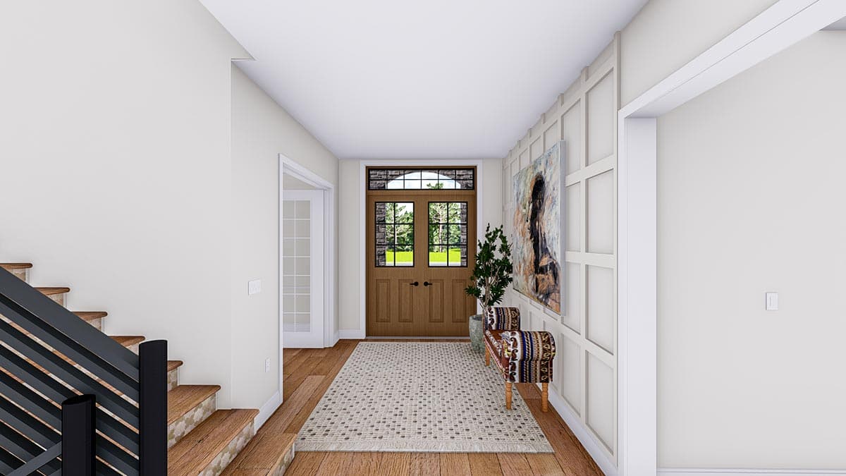 Plan 61301UT: Luxury New American Home Plan with Sport Court - Image #10 - Country, Craftsman, New American, Traditional
