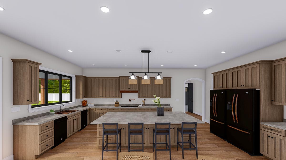 Plan 61301UT: Luxury New American Home Plan with Sport Court - Image #24 - Country, Craftsman, New American, Traditional