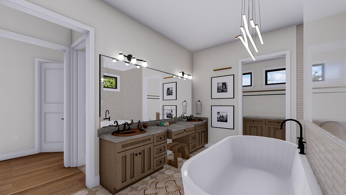Plan 61301UT: Luxury New American Home Plan with Sport Court - Image #35 - Country, Craftsman, New American, Traditional