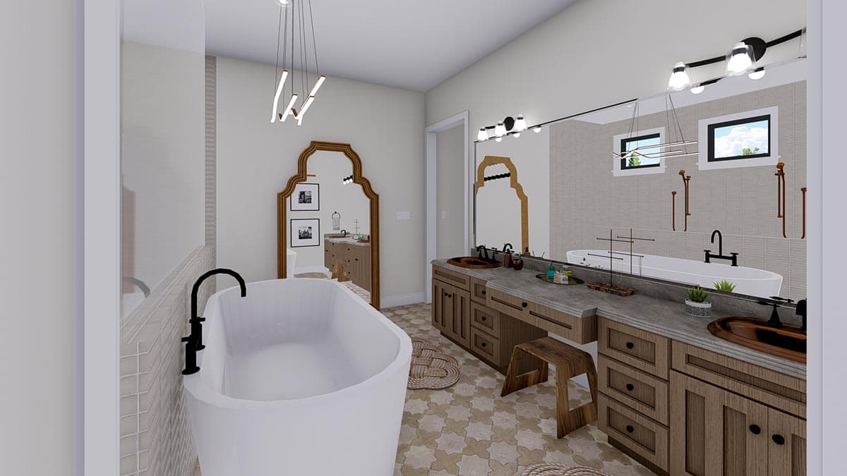 Plan 61301UT: Luxury New American Home Plan with Sport Court - Image #36 - Country, Craftsman, New American, Traditional