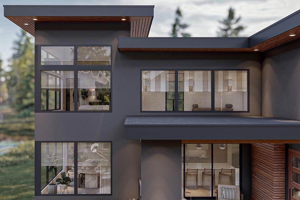 Plan 623145DJ: 2-Story 3-Bed Modern-Style House Plan Under 3000 Square Feet - Image #8 - Contemporary, Mid Century Modern, Modern, Mountain, Northwest, Prairie, Transitional