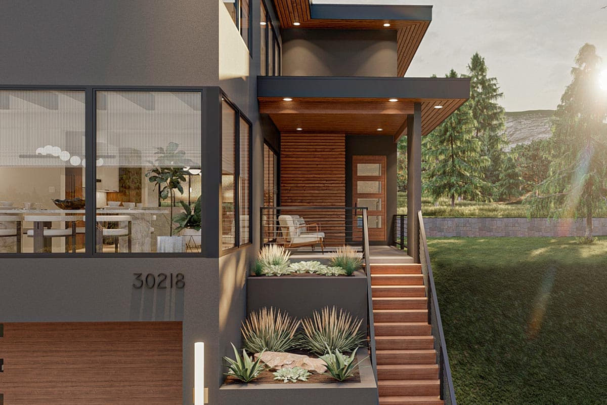 Plan 623145DJ: 2-Story 3-Bed Modern-Style House Plan Under 3000 Square Feet - Image #9 - Contemporary, Mid Century Modern, Modern, Mountain, Northwest, Prairie, Transitional