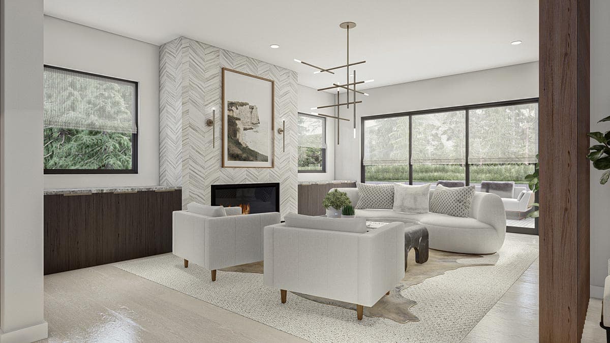 Plan 623145DJ: 2-Story 3-Bed Modern-Style House Plan Under 3000 Square Feet - Image #14 - Contemporary, Mid Century Modern, Modern, Mountain, Northwest, Prairie, Transitional