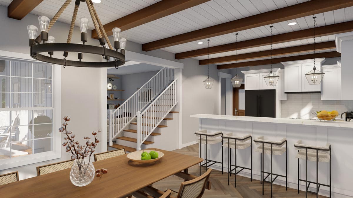 Plan 70791MK: 1500 Square Foot 2-Bed Cottage with Optional Third Bedroom - Image #9 - Cottage, Country, Mountain, Rustic, Vacation