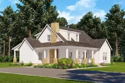 1500 Square Foot 2-Bed Cottage with Optional Third Bedroom