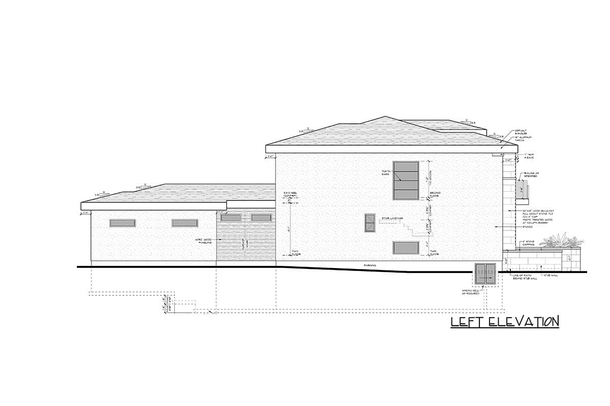 Plan 81765AB: 2-Story Contemporary House Plan with Rear Double Garage - Image #6 - Contemporary, Mid Century Modern, Modern, Northwest