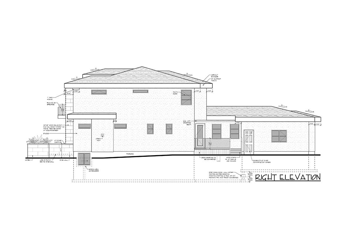 Plan 81765AB: 2-Story Contemporary House Plan with Rear Double Garage - Image #8 - Contemporary, Mid Century Modern, Modern, Northwest