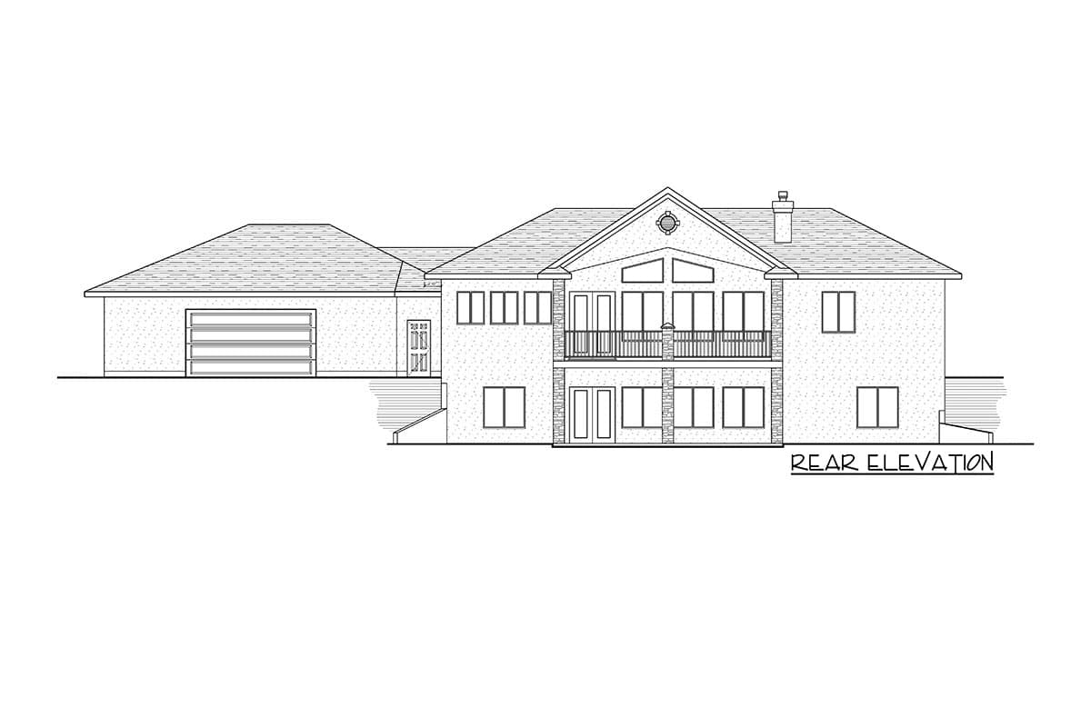 Plan 81767AB: Transitional Ranch Home Plan with Walkout Basement - Image #4 - Ranch, Transitional