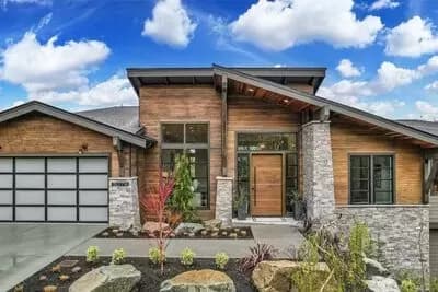 5-Bed Mountain Modern Home Plan for Rear-Sloping Lots