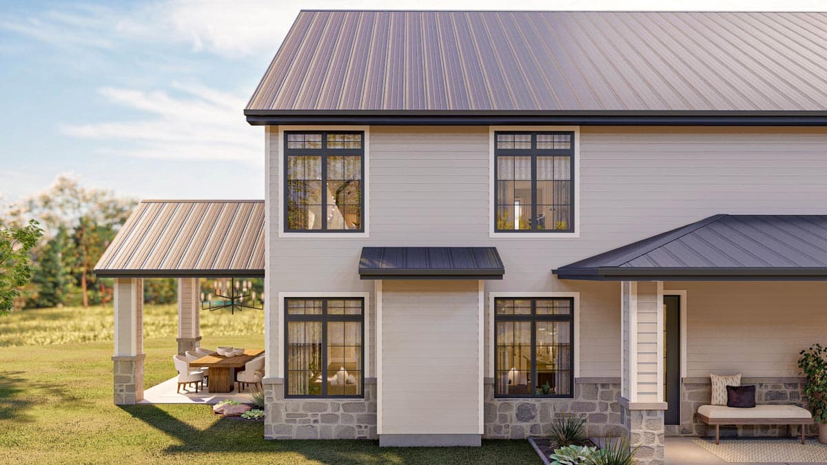 Plan 623148DJ: Beautiful Barndominium with Wraparound Porch and Outdoor Seating - Image #10 - Barndominium, Country, Craftsman, Modern Farmhouse, New American