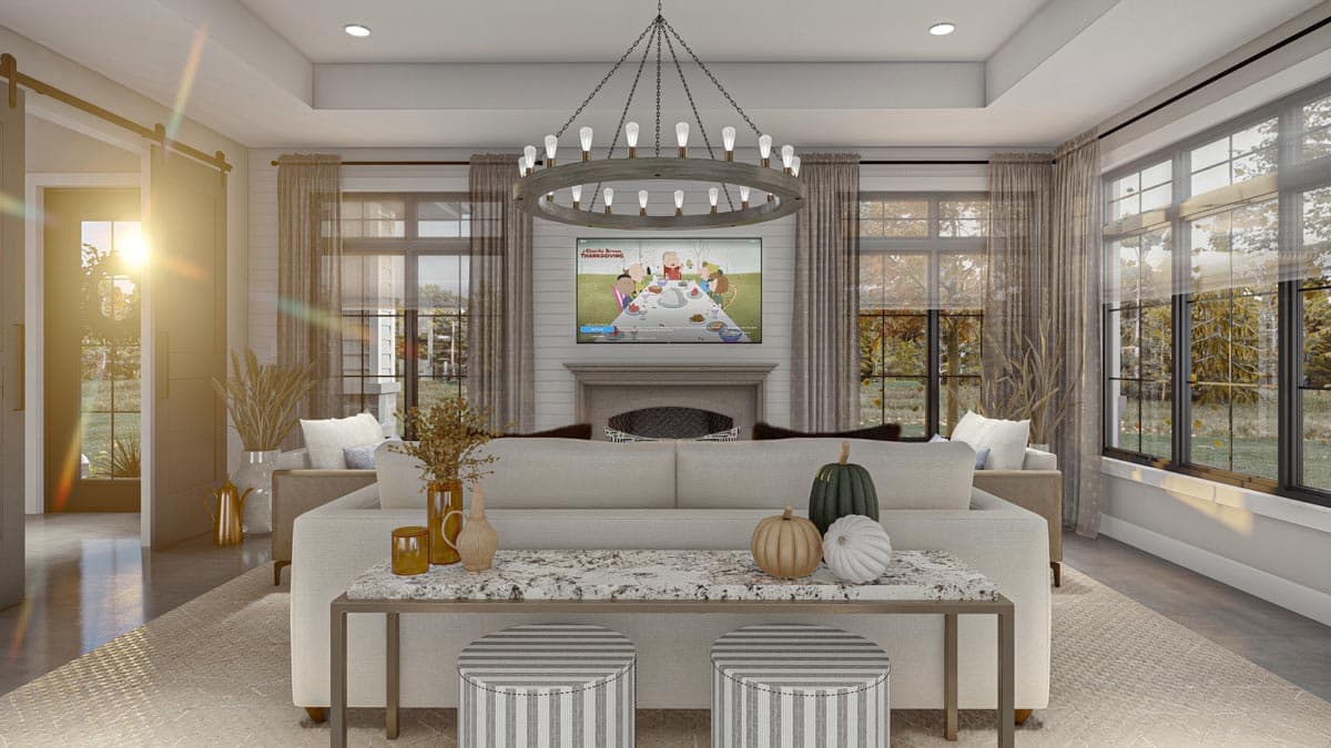 Plan 623148DJ: Beautiful Barndominium with Wraparound Porch and Outdoor Seating - Image #11 - Barndominium, Country, Craftsman, Modern Farmhouse, New American