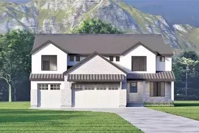 Contemporary Farmhouse Under 3800 Square Feet with 5 Upstairs Bedrooms