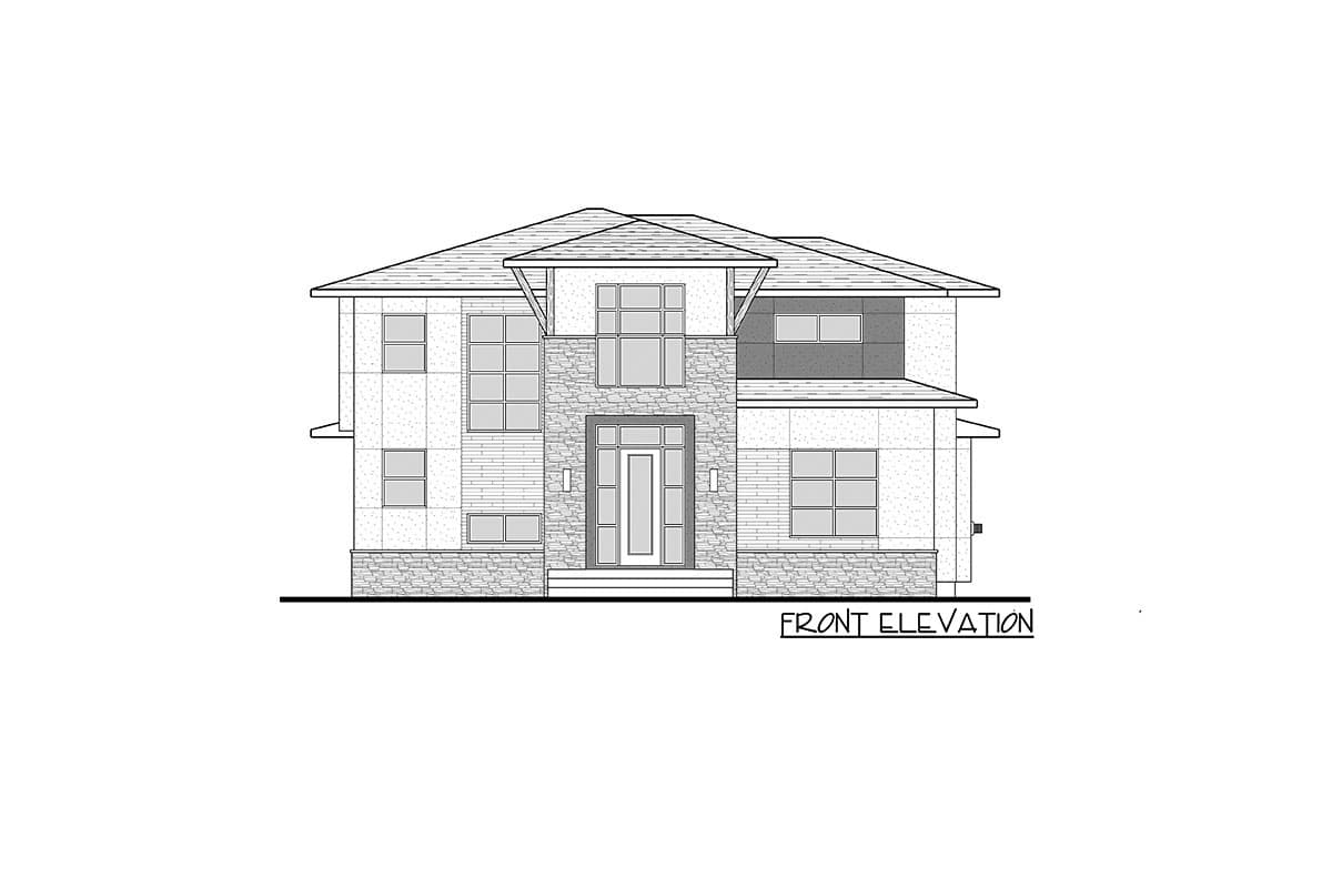 Plan 81768AB: 2-Story Modern Home Plan with Private Homeowner Level - Image #9 - Contemporary, Modern, Northwest, Prairie