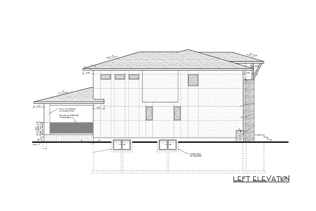 Plan 81768AB: 2-Story Modern Home Plan with Private Homeowner Level - Image #10 - Contemporary, Modern, Northwest, Prairie