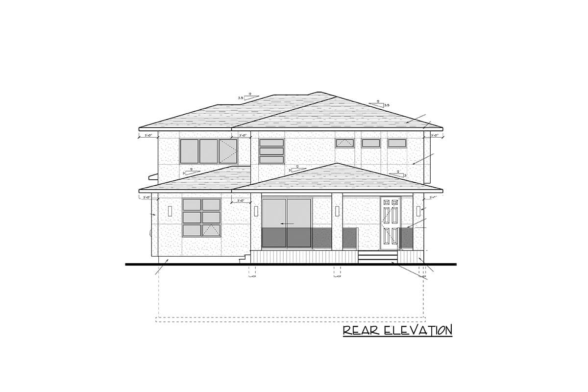 Plan 81768AB: 2-Story Modern Home Plan with Private Homeowner Level - Image #11 - Contemporary, Modern, Northwest, Prairie