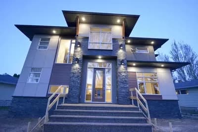 2-Story Modern Home Plan with Private Homeowner Level