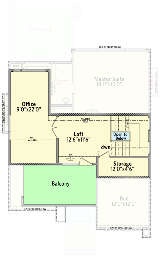 Plan 81771AB: Modern 3000 Square Foot Home Plan 3rd Floor Office and Loft - Floor Plan - 3rd Floor - Contemporary, Modern, Northwest
