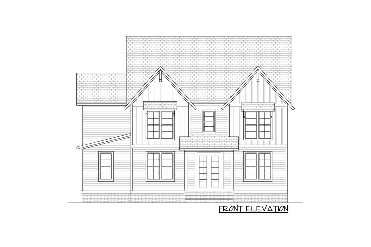 Plan 260021RVC: 2-Story Craftsman Under 3400 Square Feet with Third Floor Full-Height Attic - Image #5 - Country, Craftsman, Farmhouse, Modern Farmhouse, New American, Southern, Traditional