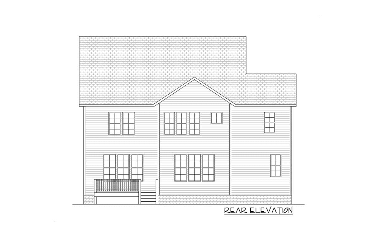 Plan 260021RVC: 2-Story Craftsman Under 3400 Square Feet with Third Floor Full-Height Attic - Image #6 - Country, Craftsman, Farmhouse, Modern Farmhouse, New American, Southern, Traditional