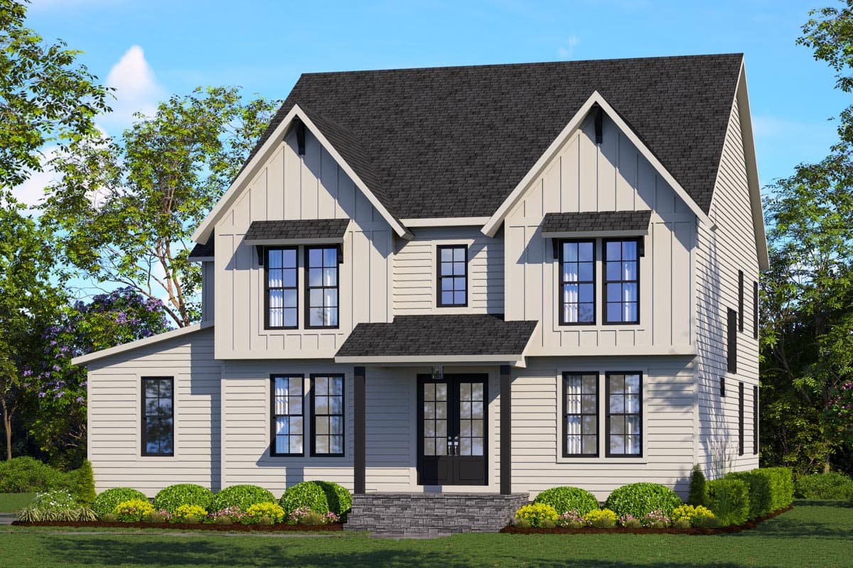 Plan 260021RVC: 2-Story Craftsman Under 3400 Square Feet with Third Floor Full-Height Attic - Image #4 - Country, Craftsman, Farmhouse, Modern Farmhouse, New American, Southern, Traditional