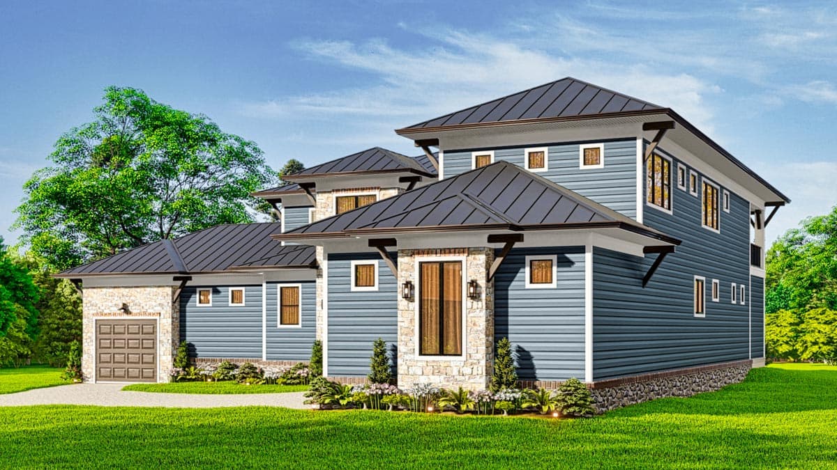 Plan 25785GE: 5-Bed House Plan Under 5000 Square Feet with Great Outdoor Spaces in Back - Image #10 - Craftsman, Mountain, New American, Transitional