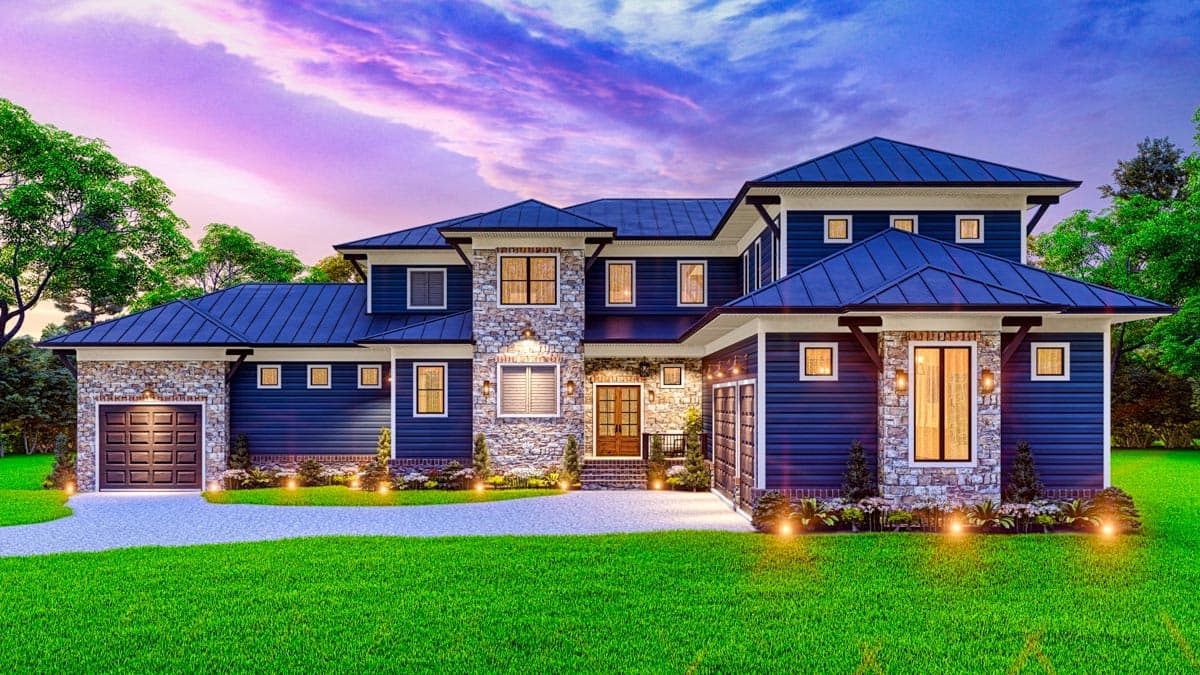 Plan 25785GE: 5-Bed House Plan Under 5000 Square Feet with Great Outdoor Spaces in Back - Image #5 - Craftsman, Mountain, New American, Transitional