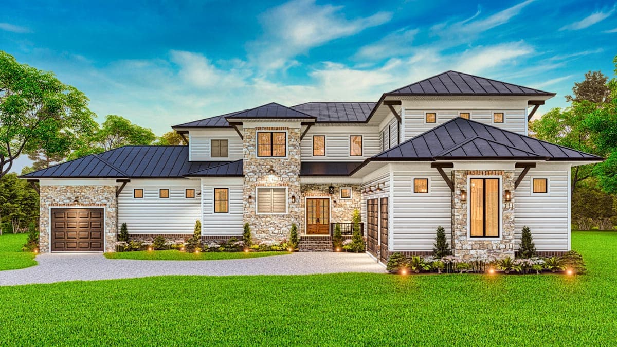 Plan 25785GE: 5-Bed House Plan Under 5000 Square Feet with Great Outdoor Spaces in Back - Image #12 - Craftsman, Mountain, New American, Transitional