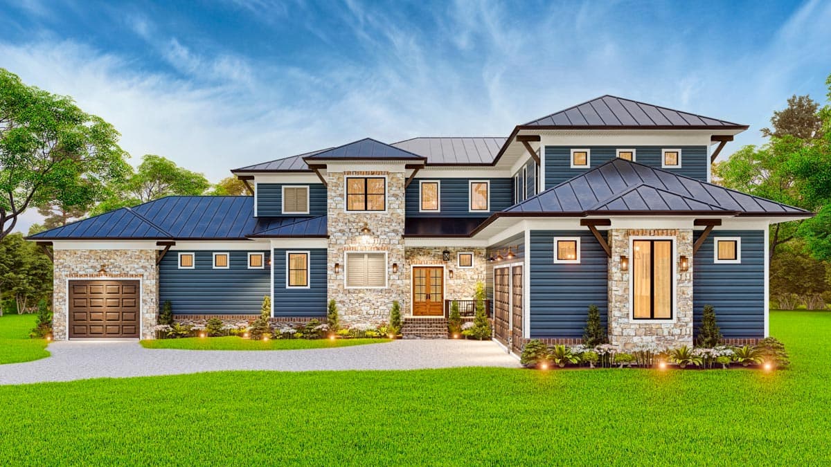 Plan 25785GE: 5-Bed House Plan Under 5000 Square Feet with Great Outdoor Spaces in Back - Image #13 - Craftsman, Mountain, New American, Transitional