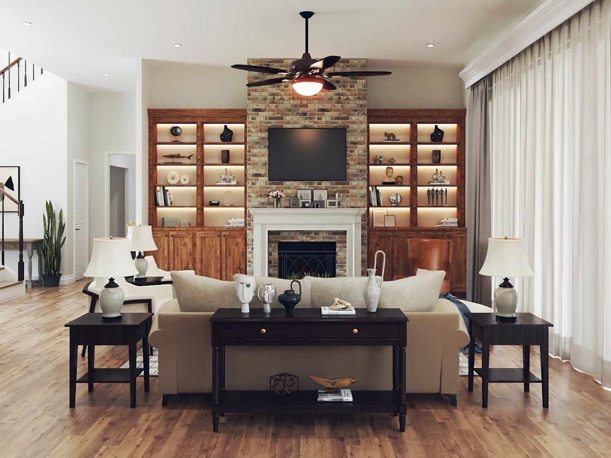 Plan 25785GE: 5-Bed House Plan Under 5000 Square Feet with Great Outdoor Spaces in Back - Image #14 - Craftsman, Mountain, New American, Transitional