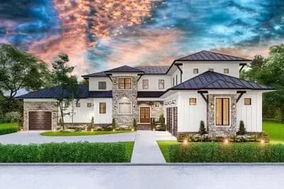 5-Bed House Plan Under 5000 Square Feet with Great Outdoor Spaces in Back