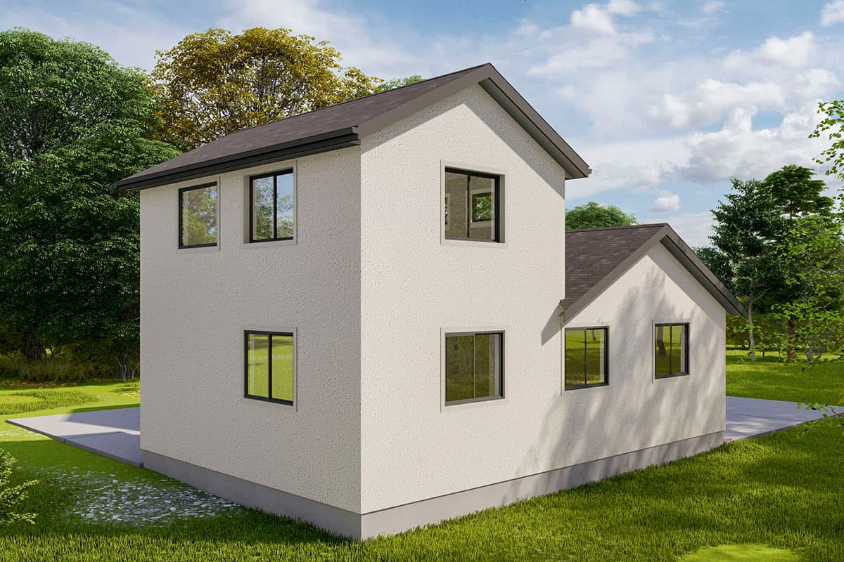 Plan 61304UT: 4-Car Garage with Over 1500 Square Feet of Parking Space with Loft Above - Image #5 - Contemporary, Modern, Northwest