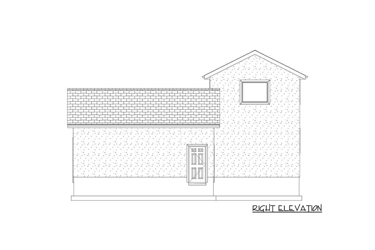 Plan 61304UT: 4-Car Garage with Over 1500 Square Feet of Parking Space with Loft Above - Image #9 - Contemporary, Modern, Northwest