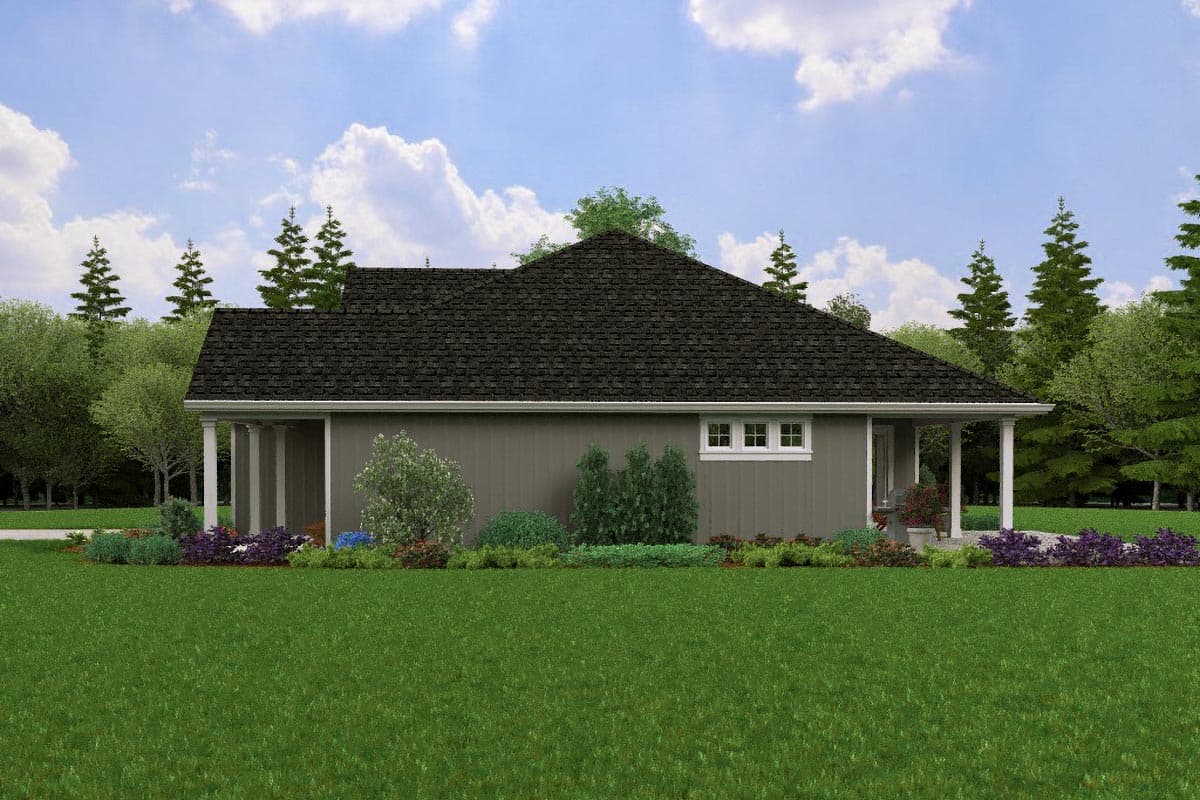 Plan 69424AM: Flexible One-Story House Plan with Up To 3 Beds Under 1500 Square Feet - Image #8 - Cottage, Country, Craftsman, New American, Traditional