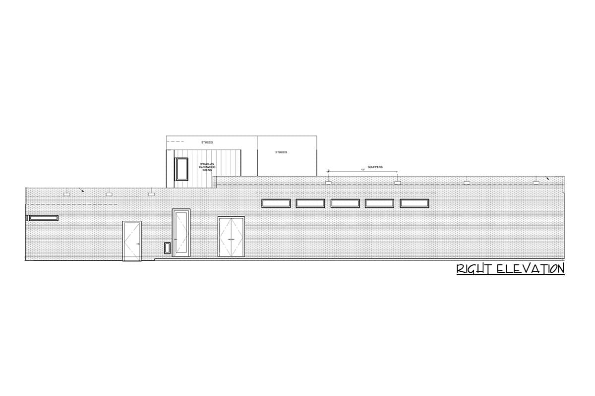 Plan 570006LEF: 3-Bed Modern Home Plan with Flat Roof Design Under 2500 Square Feet - Image #6 - Contemporary, Mid Century Modern, Modern, Northwest