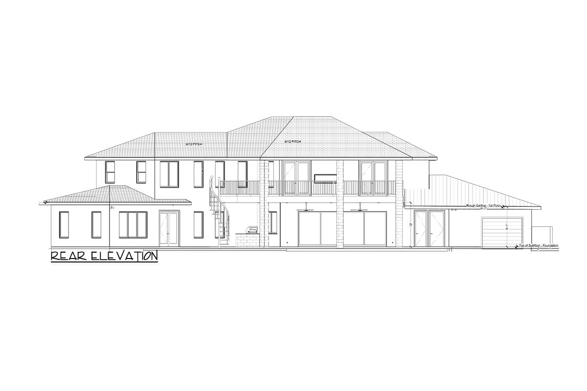 Plan 570011LEF: Transitional 2-Story Home Plan with Angled Garage and Private Master Wing - Image #7 - Contemporary, Modern, Northwest, Transitional