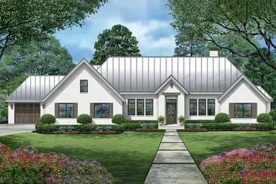 4000 Square Foot 4-Bed House Plan with 1200 Square Foot 3-Car Garage