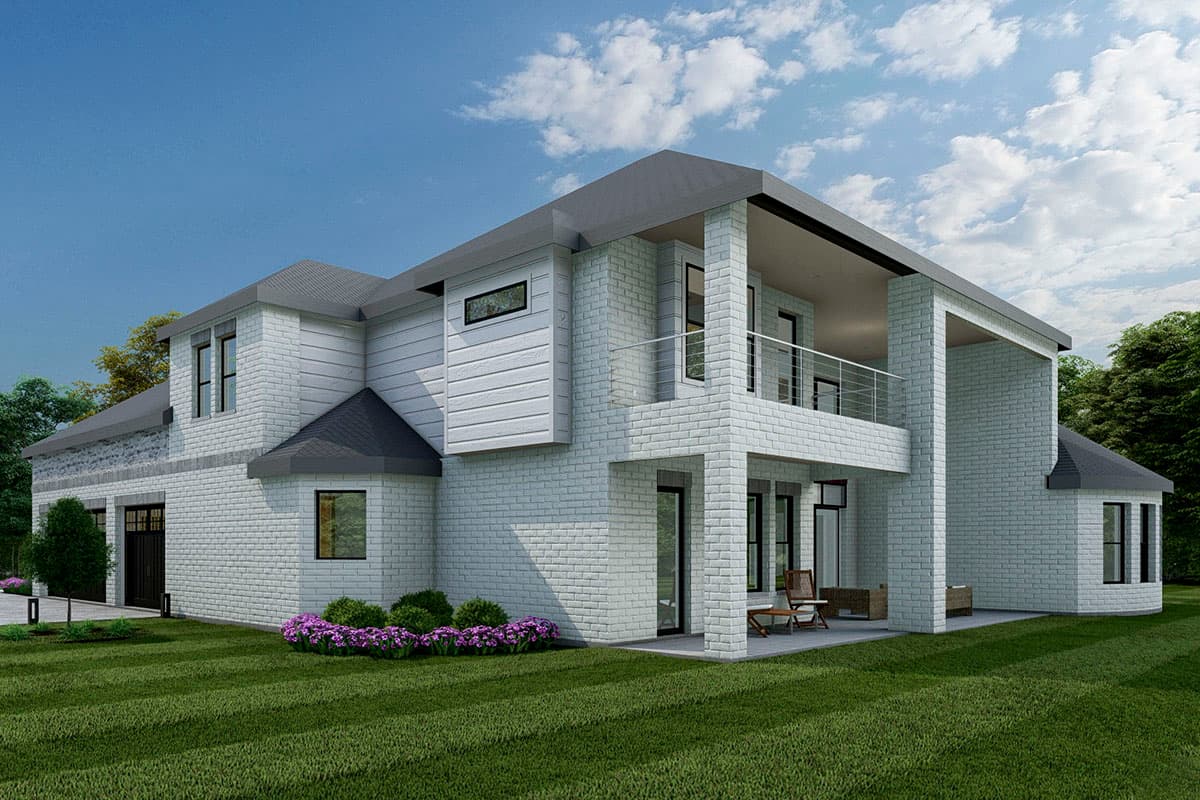 Plan 36678TX: 4200 Square Foot Country Home Plan with 2-Story Great Room - Image #4 - European, Hill Country, Transitional