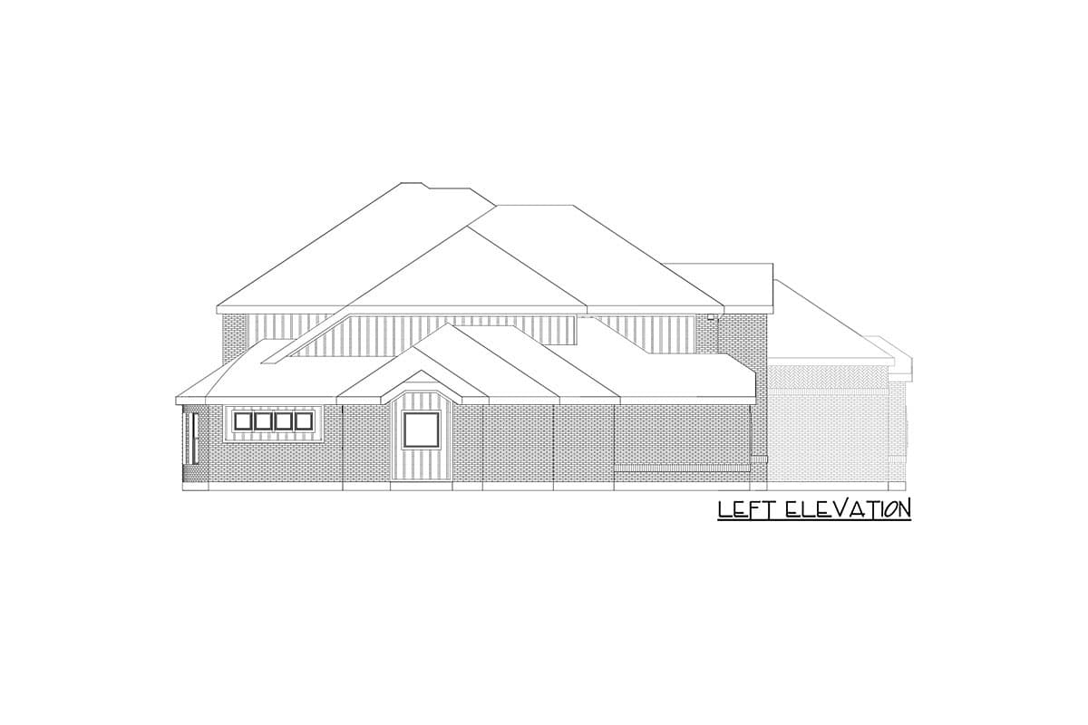 Plan 36678TX: 4200 Square Foot Country Home Plan with 2-Story Great Room - Image #7 - European, Hill Country, Transitional
