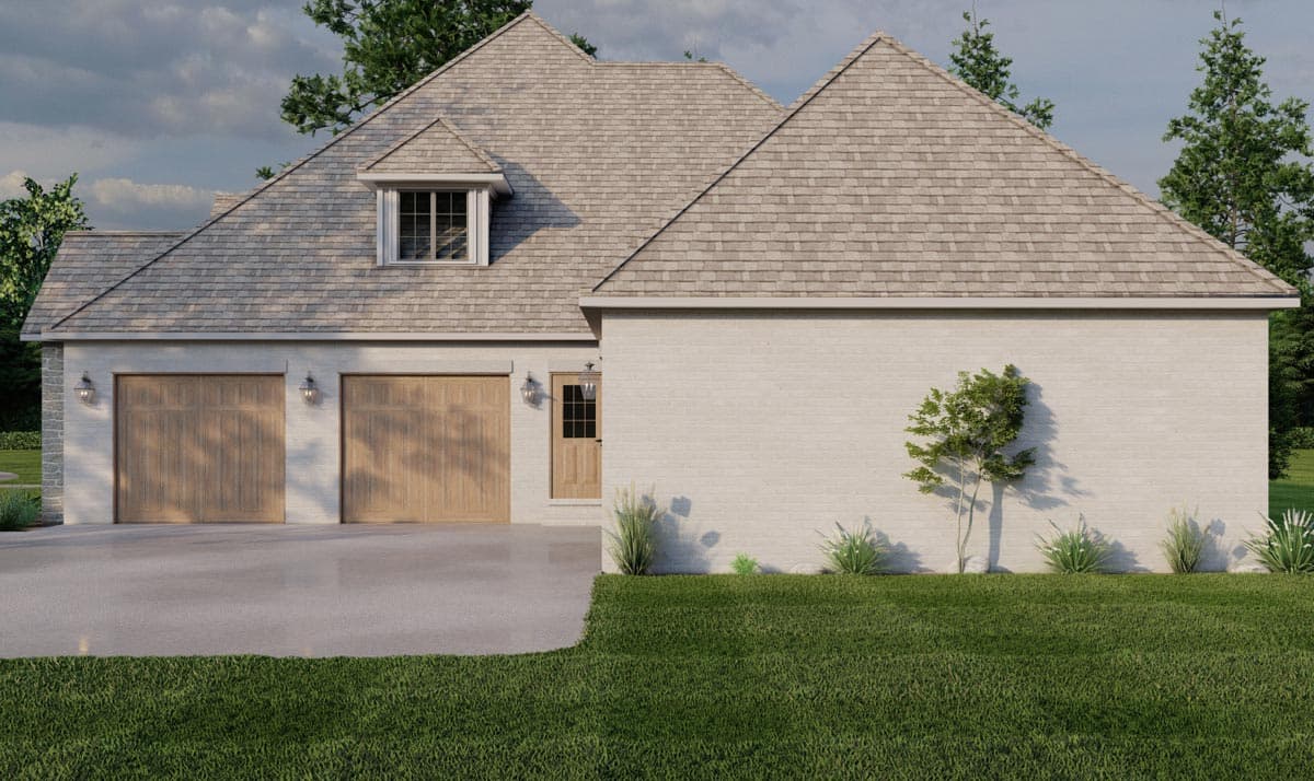 Plan 70795MK: 3-Bed Rustic Home Plan with 4-Car Garage and Expansion to Fourth Bedroom - 2340 Sq Ft - Image #7 - Country, Craftsman, European, Hill Country, Ranch, Southern