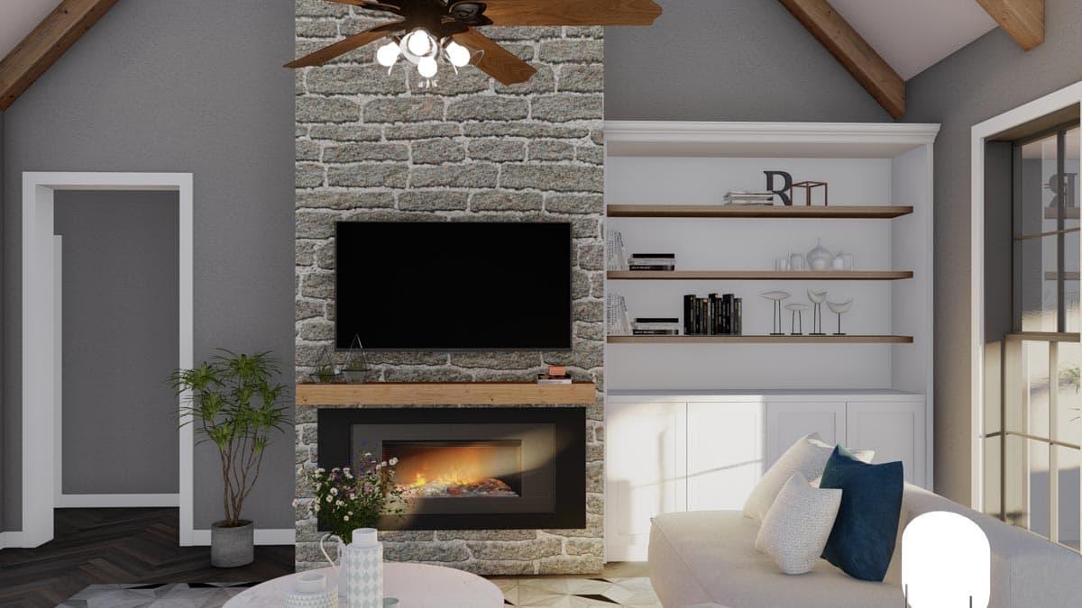 Plan 70795MK: 3-Bed Rustic Home Plan with 4-Car Garage and Expansion to Fourth Bedroom - 2340 Sq Ft - Image #11 - Country, Craftsman, European, Hill Country, Ranch, Southern