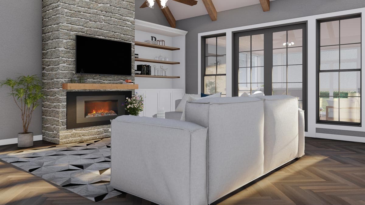 Plan 70795MK: 3-Bed Rustic Home Plan with 4-Car Garage and Expansion to Fourth Bedroom - 2340 Sq Ft - Image #12 - Country, Craftsman, European, Hill Country, Ranch, Southern