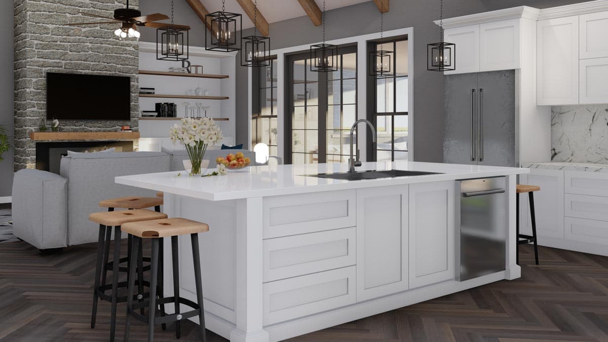 Plan 70795MK: 3-Bed Rustic Home Plan with 4-Car Garage and Expansion to Fourth Bedroom - 2340 Sq Ft - Image #17 - Country, Craftsman, European, Hill Country, Ranch, Southern