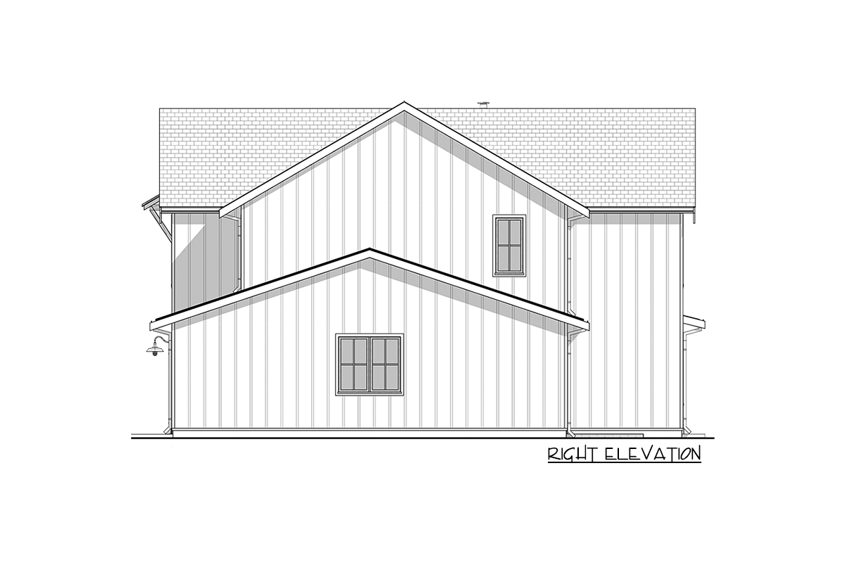 Plan 677027NWL: Modern Farmhouse House Plan: 5 Beds, Upstairs Laundry, Open-Concept Living - Image #7 - Country, Farmhouse, Modern Farmhouse, New American