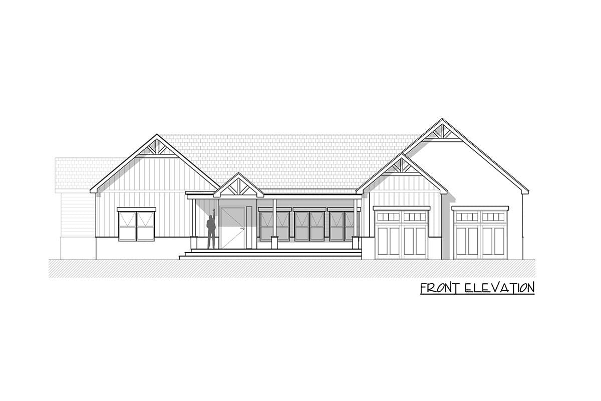 Plan 311037RMZ: 4100 Square Foot Modern Farmhouse Ranch with Large Dining Room - Image #5 - Country, Craftsman, Hill Country, Modern Farmhouse, Ranch, Transitional