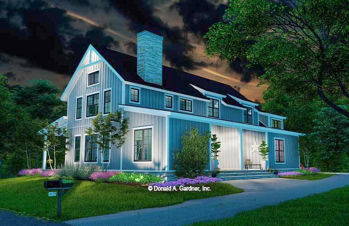 Plan 444359GDN: Barndo-style House Plan Under 3000 Square Feet with Bonus Above Garage - Image #10 - Barndominium, Country, Farmhouse, Modern Farmhouse