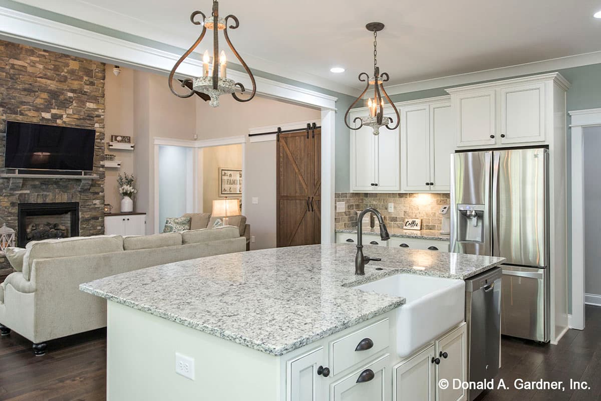 Plan 444363GDN: 2500 Square Foot 4-Bed Stone Ranch Home Plan - Image #7 - Craftsman, New American, Southern